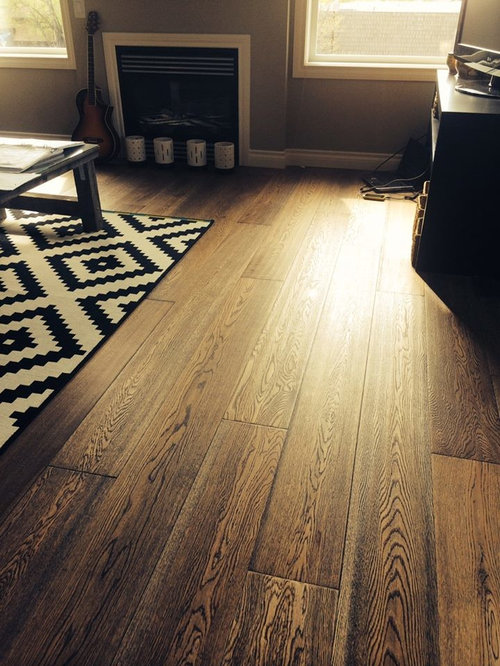 Shabby-Chic-Style Wohnzimmer mit Vinyl-Boden - Ideen ...