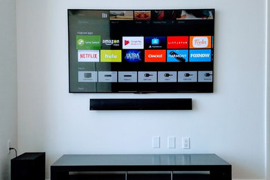 65" Sony 4K TV with Sound Bar and Subwoofer