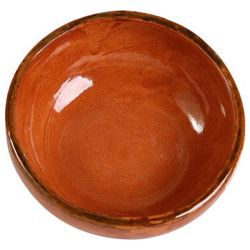 Ancient Cookware, Mexican Clay Soup Bowl, Plain, 20 Ounces