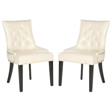 Harlow 19''H Tufted Ring Chair (Set Of 2) - Silver Nail Heads, Mcr4716B-Set2