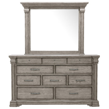 Madison Ridge 10-Drawer Dresser, Heritage Taupe by Pulaski Furniture