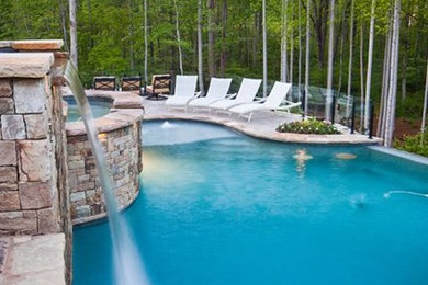 Example of a classic pool design in Atlanta
