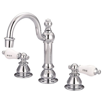 Water Creation Vintage Classic Widespread Lavatory Faucet With Pop-Up Drain