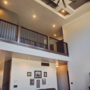 Family Room Windows and Hardwood Flooring