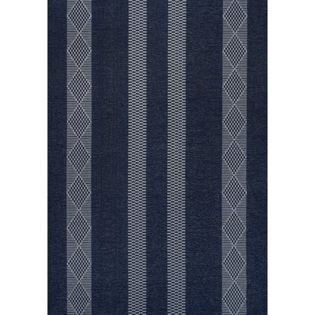 Nautisk Trellis Stripe Machine-Washable Area Rug, 8 X 10