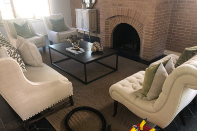 Inspiration for a modern family room remodel in Houston