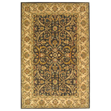 Safavieh Heritage Collection HG644 Rug, Charcoal/Beige, 3' X 5'