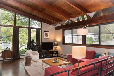 Inspiration for a living room remodel in Boston