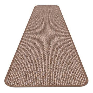 Skid-Resistant Carpet Runner Praline Brown, 27"x4'
