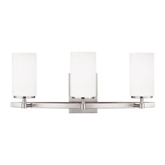Sea Gull Lighting Alturas 3-Light Wall/Bath, Brushed Nickel - 4424603-962