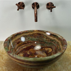 SoLuna - SoLuna Red Onyx Vessel Bath Sink - Bathroom Sinks
