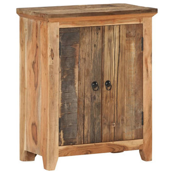 vidaXL Sideboard Buffet Cabinet with Doors Solid Wood Acacia and Reclaimed Wood