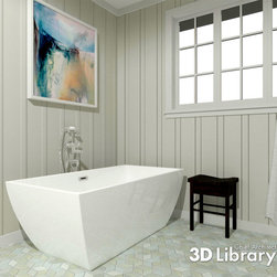 3D Models for Virtual Designs - Soaking Tubs - Bathtubs