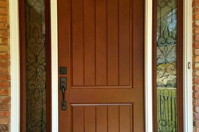 Example of a classic single front door design in Newark