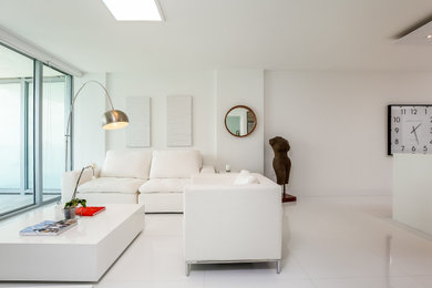 Inspiration for a contemporary living room remodel in Miami