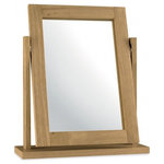 Bentley Designs - Atlanta Oak Furniture Dressing Table Vanity Mirror - Atlanta Oak Vanity Mirror features simple clean lines and a timeless style. The range is available in two tone, white painted or natural oak options, to suit any taste. Also manufactured with intricate craftsmanship to the highest standards so you know you are getting a quality product.