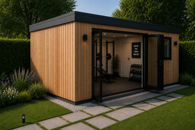 Medium sized detached office/studio/workshop in London.