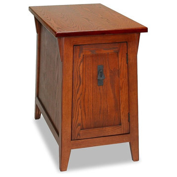 Durable Mission Cabinet End Table, Russet