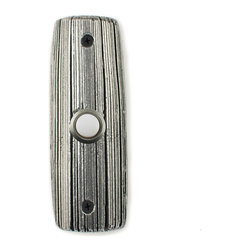 Hawk Hill Hardware - Yucca Doorbell, Handmade Luxury Hardware, Polished Pewter - Doorbells And Chimes
