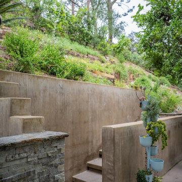 Retaining Wall and Trails