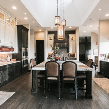 Dramatic Rustic Transitional Kitchen Remodel