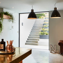 basement with light