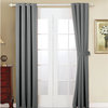 Serenta Black Out Curtains 4 Piece Sets, Gray, 54" X 96"