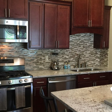Cherry Wood Skarer Style Cabinets