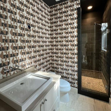 Bathroom wallpaper installation Glenview, IL