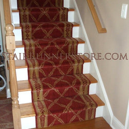Straight Staircase Stair Runner Installations - Hall And Stair Runners