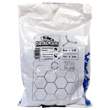 Raimondi Bag of 200 Y Shape Spacers for hexagonal tile 1/8", 3mm