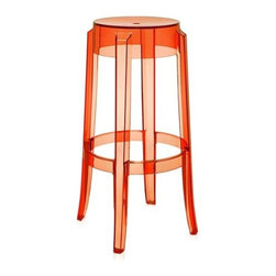 Charles Ghost Stool by Kartell - Accent And Garden Stools