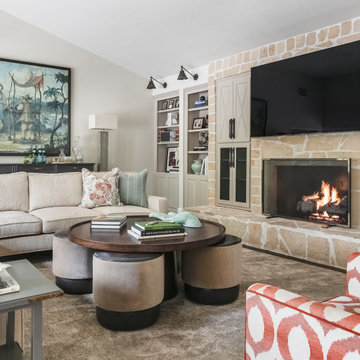 Sophisticated colors in an Alamo Heights home