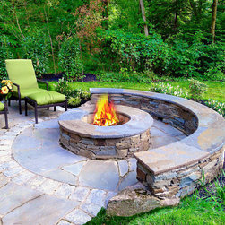 Natural Stone Fire-Pit - Fire Pits