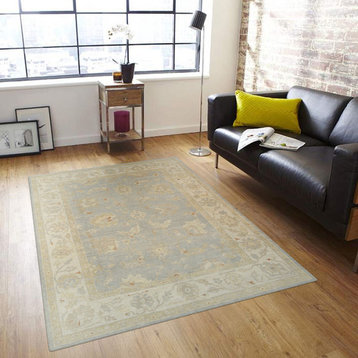 Pasargad Oushak Collection Hand-Knotted Lamb's Wool Area Rug- 9' 0" X 13' 2"