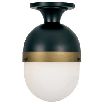 Brian Patrick Flynn for Capsule 14" Outdoor Ceiling Light in Black And Gold