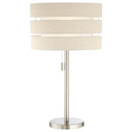Lite Source - Lite Source Falan Table Lamp - TABLE LAMP, BN/LINEN SHADE, E27 TYPE A 100W