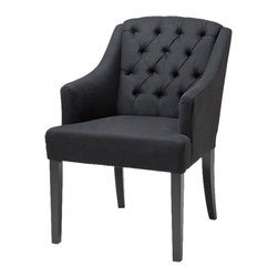 Eichholtz Lancaster Chair With Arms Black - Armchairs & Accent Chairs