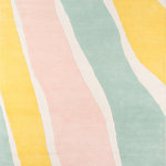 Momeni - Delmar Del-4 Pastel, 5'0"x8'0" - Hand-tufted, super-fine, 100% wool rugs provide the perfect medium for The Novogratzes trademark large scale, witty words and phrases, abstract designs and clean lines. Created with bright bold colors, pastels and retro inspired colors.