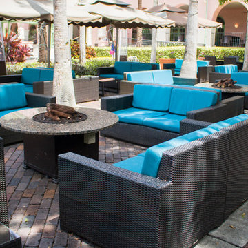 Custom Sunbrella waterproof cushions refresh St. Petersburg resort