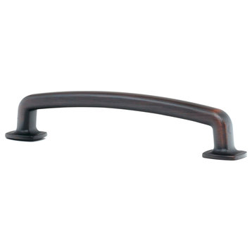 Industrial 5-1/32" Centers Brushed Oil-Rubbed Bronze Cabinet Pull