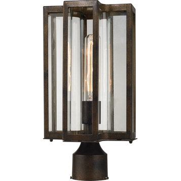 Bianca 1-Light Outdoor Post Lantern, Hazelnut Bronze