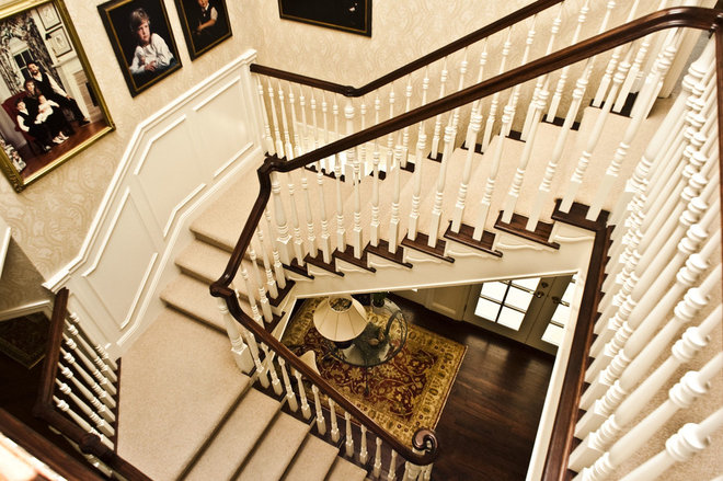 Traditional Staircase by Brownhouse Design, Los Altos, CA