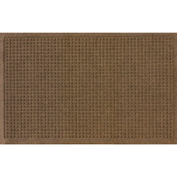 Squares 2x3 Indoor/Outdoor Door Mat, Dark Brown