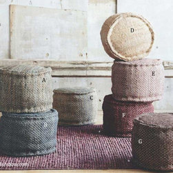 Roost Gaviota Hemp Pouf - SKU: F291 - Living Room Furniture Sets