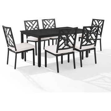 Locke 7Pc Outdoor Dining Set Table, 6 Chairs
