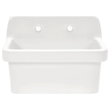 Kingston Brass GPKWS241917 Doriteal 24" Wall Mounted Single Basin - Glossy