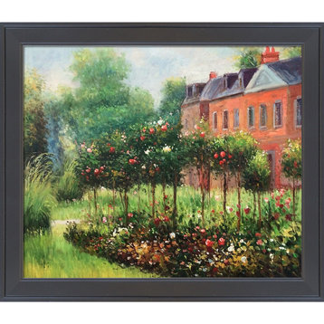 The Rose Garden at Wargemont, 1879, Gallery Black Frame