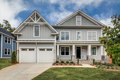 Example of an arts and crafts exterior home design in DC Metro