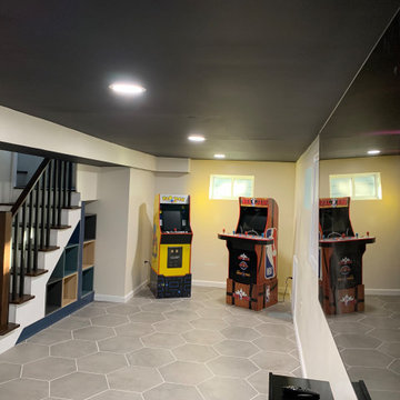 Basement and laundry roomBa